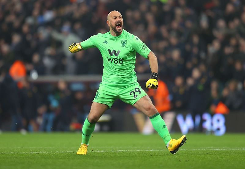 Veteran goalkeeper Pepe Reina has performed extremely well since joining Aston Villa