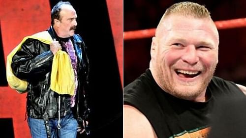 Jake Roberts and Brock Lesnar