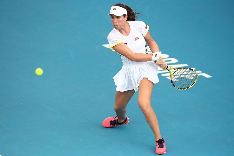 Johanna Konta's groundstrokes will be a challenge for Clijsters.