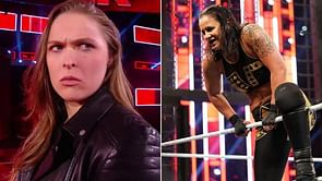 Ronda Rousey reacts to Shayna Baszler's dominant WWE Elimination Chamber win