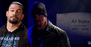 WrestleMania के लिए रोमन रेंस ने माफी मांगी और मैच से पहले अंडरटेकर ने एजे स्टाइल्स को डराया