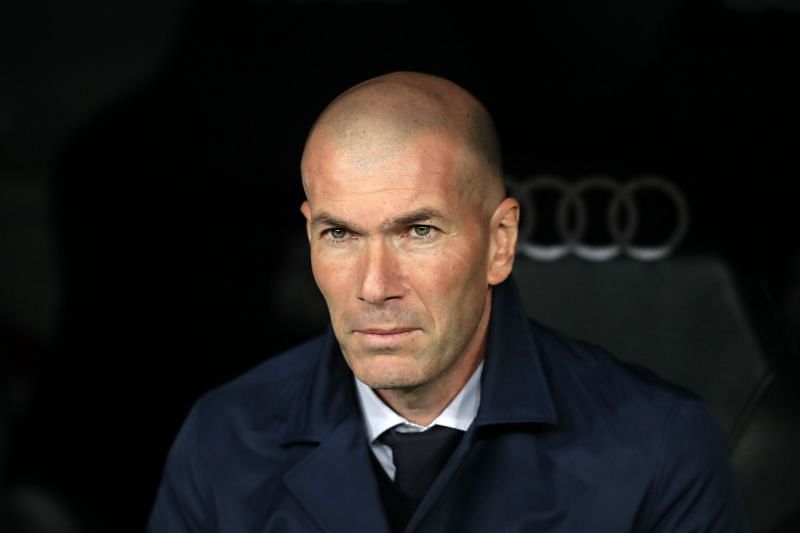 Real Madrid CF head coach Zinedine Zidane.