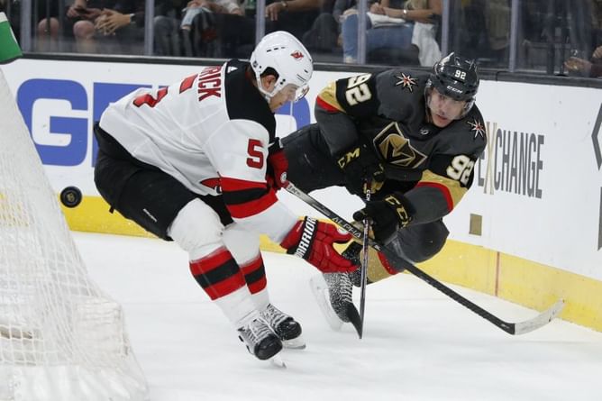 Lehner gets first shutout of season, Vegas beats Devils 3-0