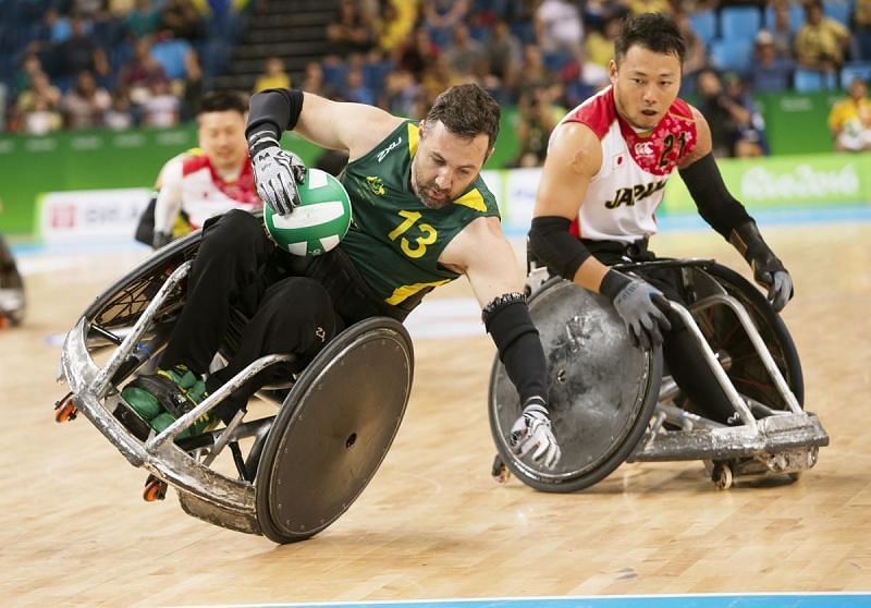 Wheelchair Rugby was a test event