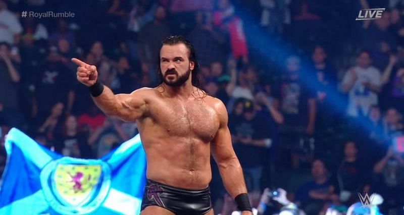 Drew McIntyre after winning the Royal Rumble match