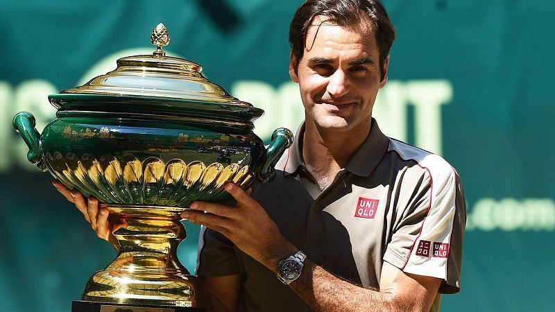 Federer triumphed for a record-extending 10th time at 2019 Halle