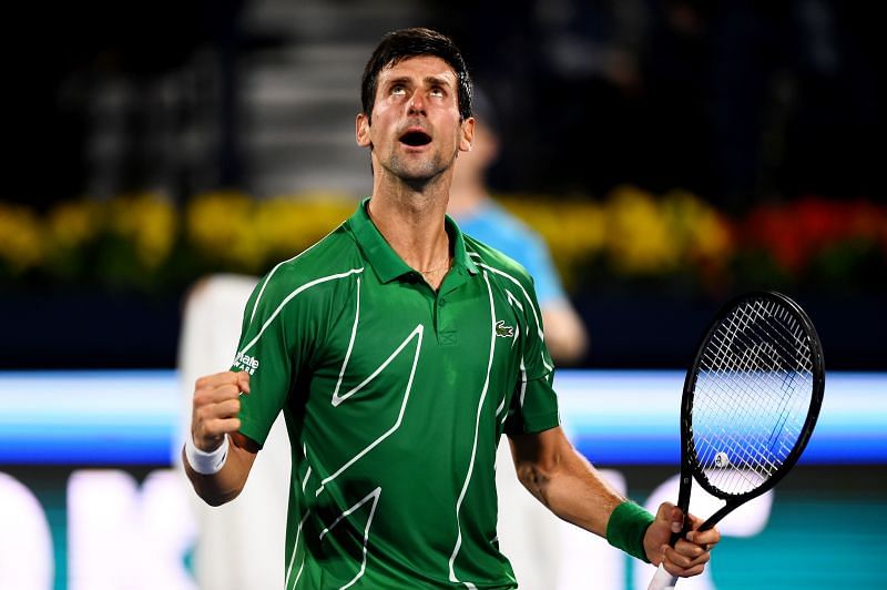 Novak Djokovic dropped only one set in Dubai