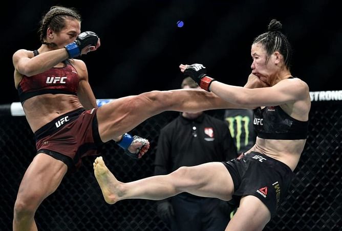 Zhang Weili and Joanna Jedrzejczyk survive their historic UFC 248 clash with no significant injuries