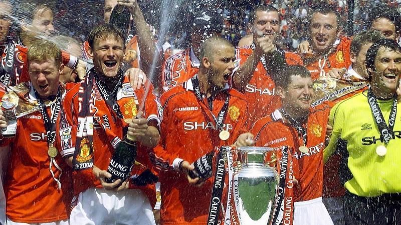 Manchester United were at top of the Premier League 20 years ago