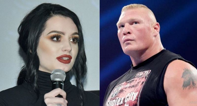 Paige and Brock Lesnar