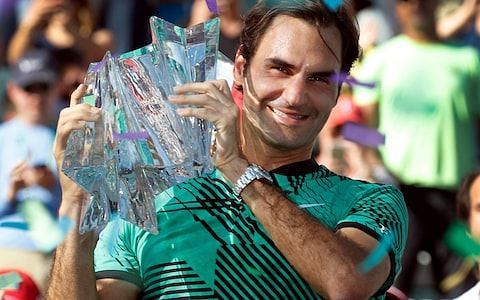 Federer lifted his 5th Indian Wells title in 2017