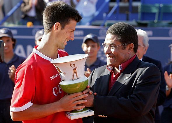 Djokovic lifted his third title of the 2007 season in Estoril