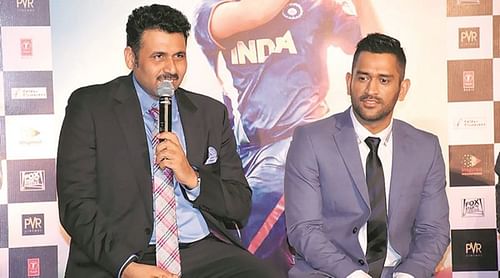 Arun Pandey and Mahendra Singh Dhoni