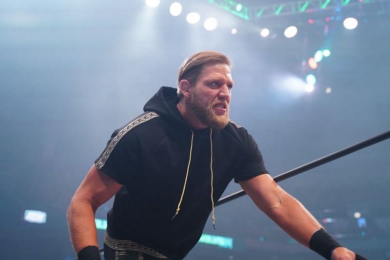 Jake Hager entering the ring for his debut at AEW Revolution