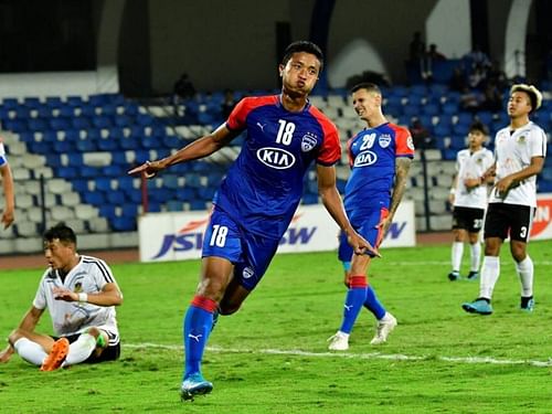 Semboi Haokip scored four goals for Bengaluru against PARO FC in the AFC Cup 2020 Qualifiers