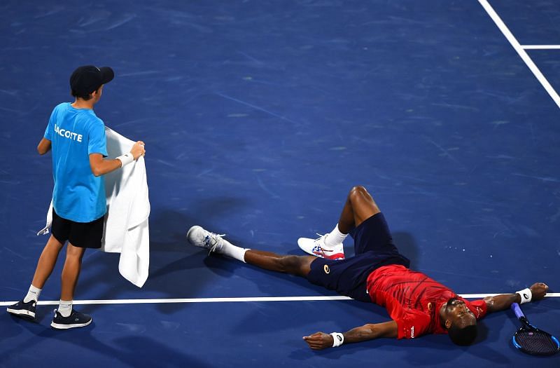 Gael Monfils huffed and puffed but he could not down Djokovic