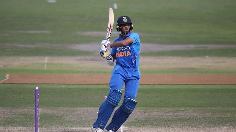 Yashasvi Jaiswal playing a pull shot in the U-19 World Cup