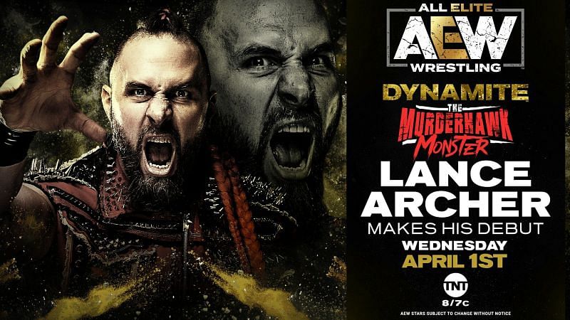 Lance Archer Makes His AEW Dynamite Debut April 1st. (credit: @AEWrestling)