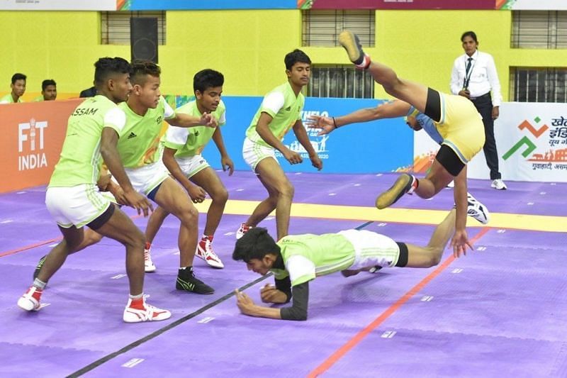 Kabaddi competition in Khelo India Games underway