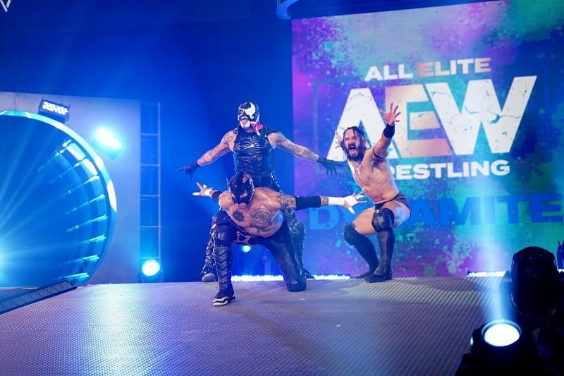 Rey Fenix (front) as part of Death Triangle (photo credit: AEW)