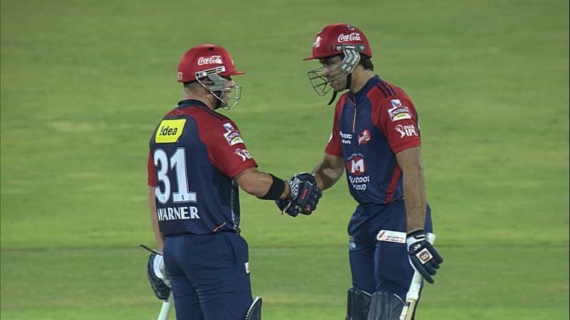 David Warner and Naman Ojha Enter caption