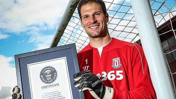 Begovic was inducted into Guinness Book of World Records after his goal