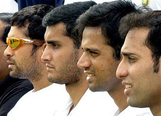 Sachin Tendulkar, Rahul Dravid, VVS Laxman, and Sourav Ganguly - India&#039;s Fab 4
