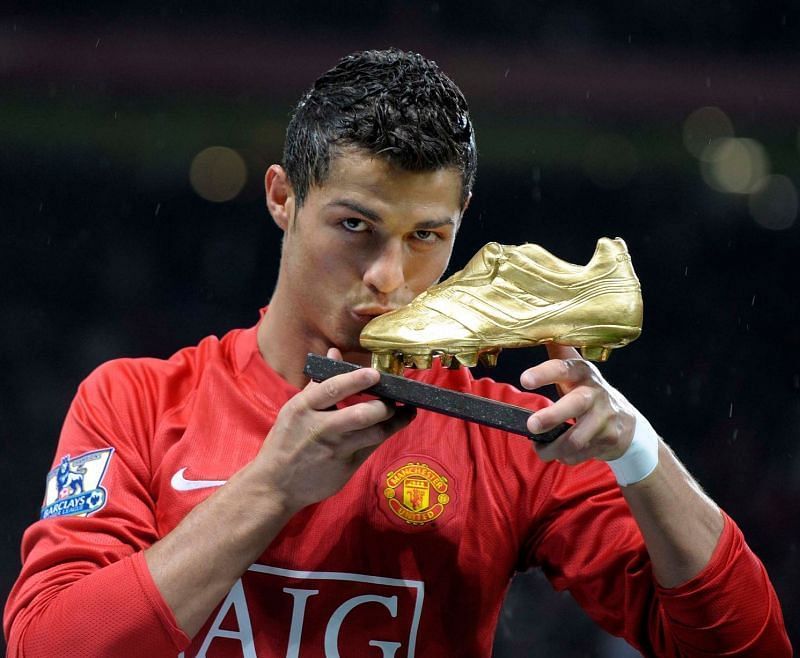 Ronaldo with the European Golden Shoe