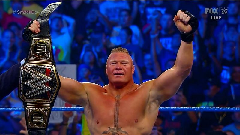 Lesnar could retain his title in the empty arena