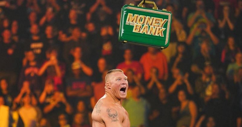 Brock Lesnar at Money in the Bank 2019.