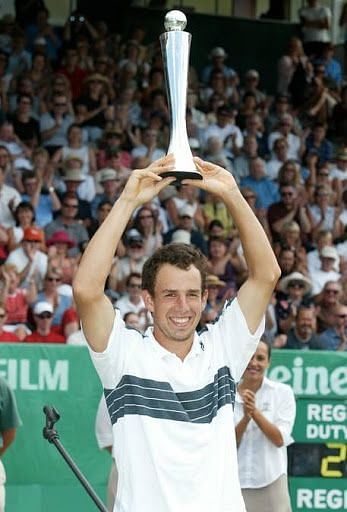 Dominik Hrbaty lifts the 2004 Auckland title at the expense of Nadal.