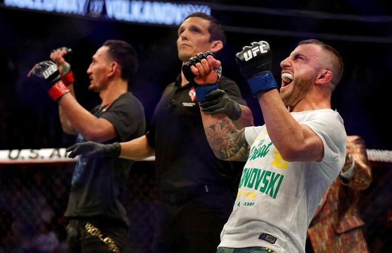 Alexander Volkanovski after his title-winning performance against Max Holloway