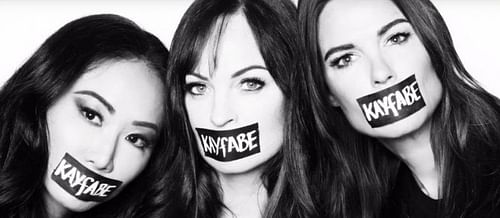 Gail Kim, Christy Hemme, and Lita promoting their show "KAYfABE"