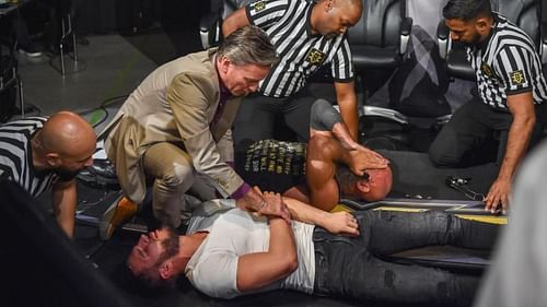 Tonight's show ended with Johnny Gargano and Tommaso Ciampa ripping each other apart