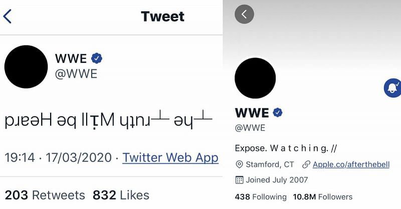 Did the Broken One break WWE&#039;s Twitter handle?