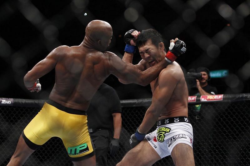 Anderson Silva knocked out Yushin Okami in his homecoming fight in 2011