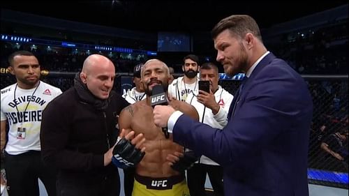 Michael Bisping interviews Deiveson Figueiredo at UFC Norfolk