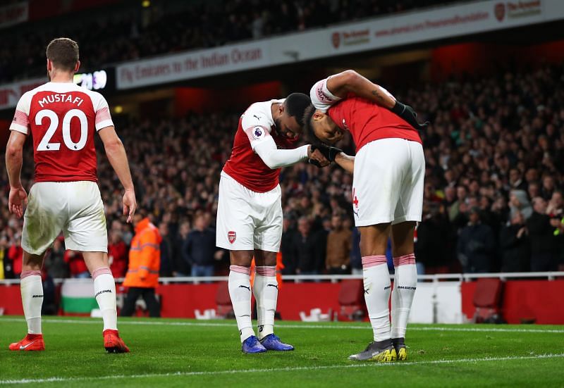 Alexandre Lacazette and Pierre-Emerick Aubameyang have formed a special bond at Arsenal.
