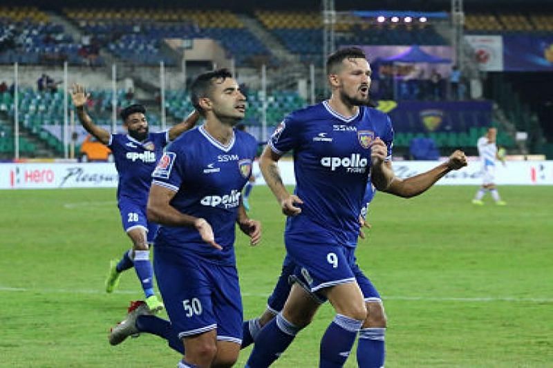 Valskis (C) has been in excellent form for Chennaiyin FC