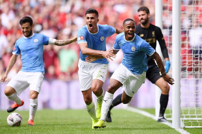 Raheem Sterling broke an 11-game drought against former club Liverpool in the 2019 Community Shield