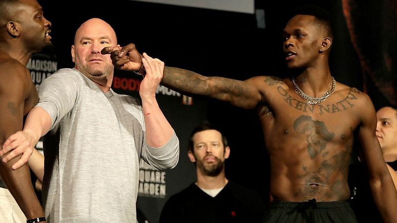 Israel Adesanya and Dana White