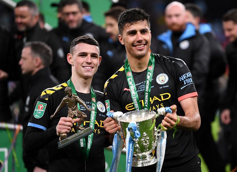 After a fantastic performance today, Phil Foden (left) should be given more playing time by Pep Guardiola