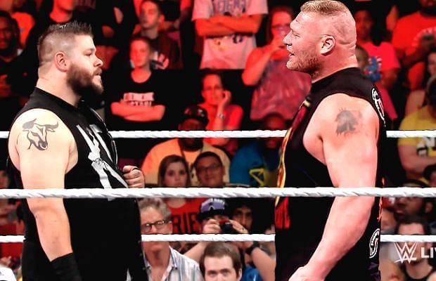 Kevin Owens and Brock Lesnar are both former Universal Champions