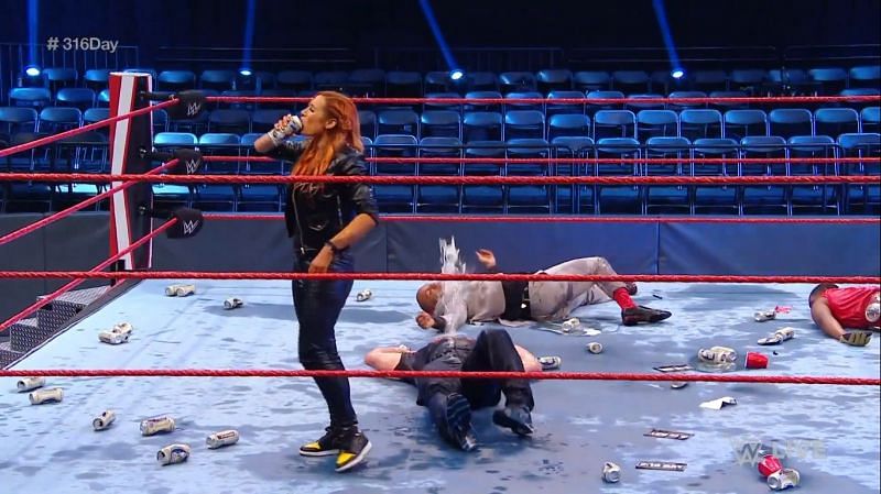 Becky Lynch and Stone Cold&#039;s insane celebration after RAW went off the air