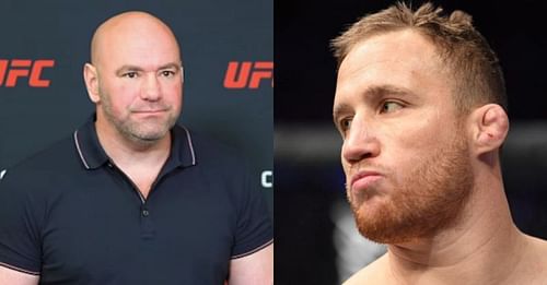 Dana White and Justin Gaethje.