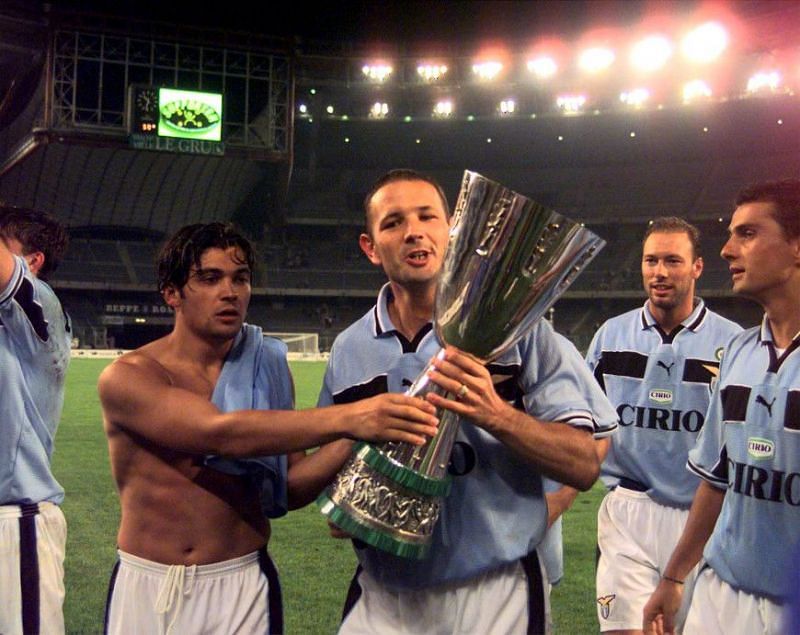 Lazio won a domestic double in 1999-00