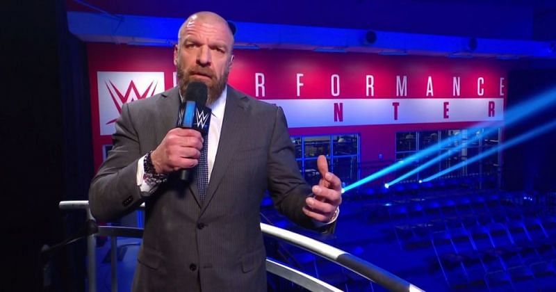 Triple H at the WWE Performance Center on a re