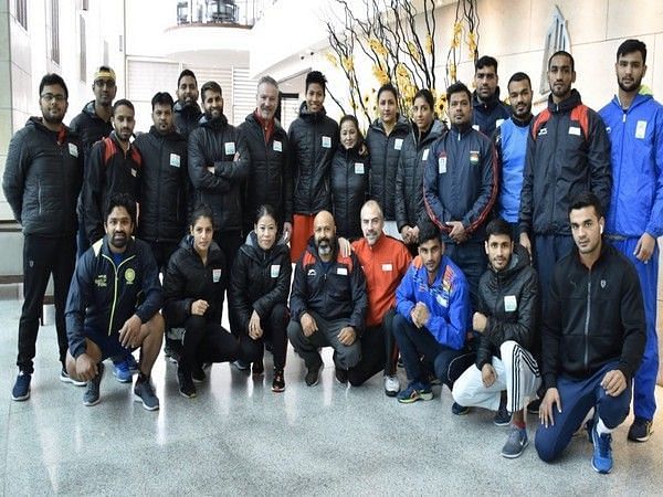 Indian boxers arrive in Amman to participate in the Asian Olympic Qualifiers.