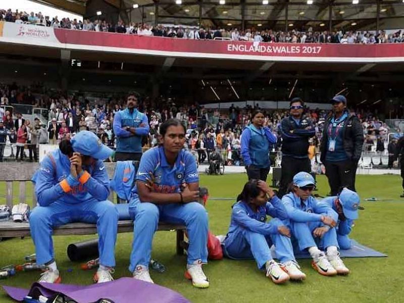 The dejected looks on the faces of the players say it all
