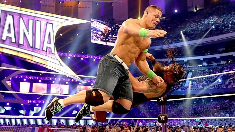 The two superstars squared off at WrestleMania 30 when Cena emerged victoriously